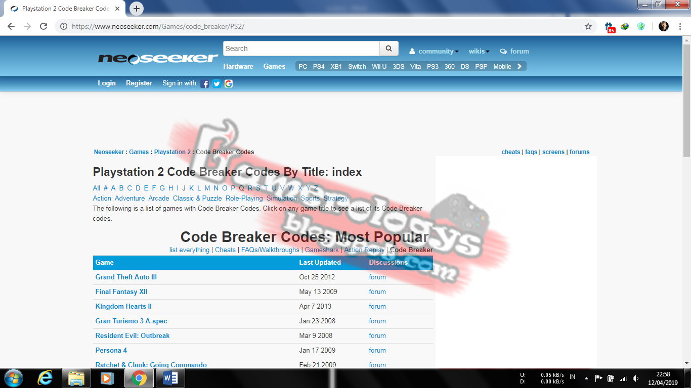 cara update codebreaker ps2